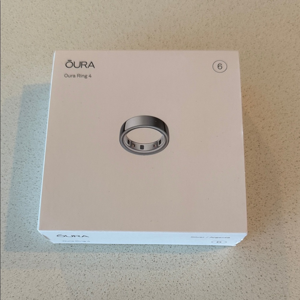 Oura Ring 4 - Silver Size 6